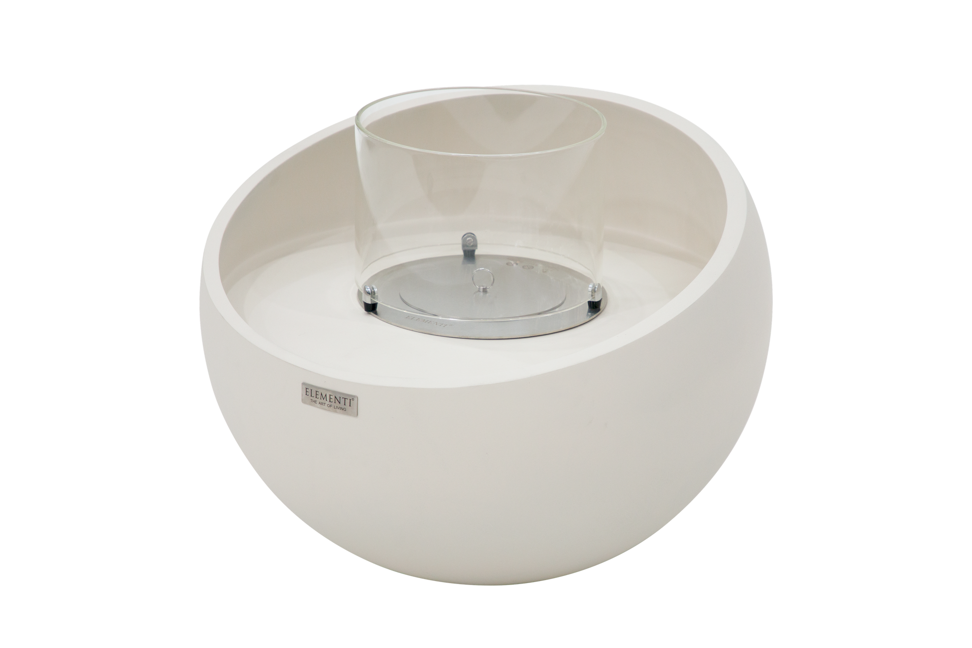 Productdetail van de Elementi Firenze Cream White met glazen windscherm