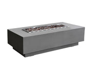 Elementi Granville Light Grey rechthoekige vuurtafel zonder vlam