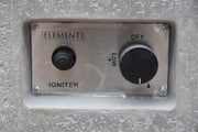 Bedienfeld des Elementi Hampton Light Grey Gas-Feuertischs