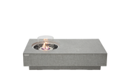 Elementi Metropolis bio-ethanol vuurtafel Space Grey met vlam