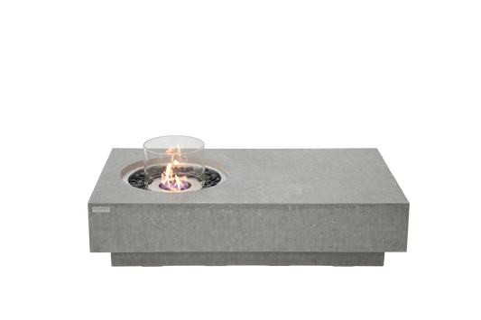 Elementi Metropolis bio-ethanol vuurtafel Space Grey met vlam