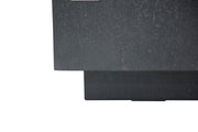 Detail van de donkere GFRC afwerking van de Elementi Metropolis Slate Black