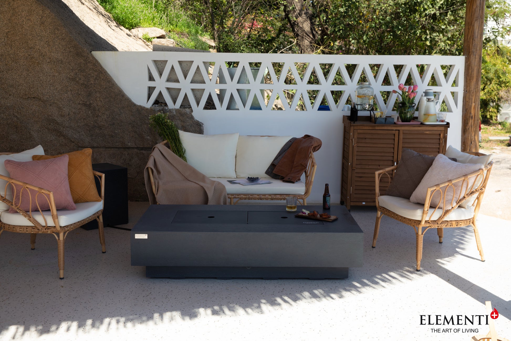 Elementi Positano Dark Grey – in buitenopstelling