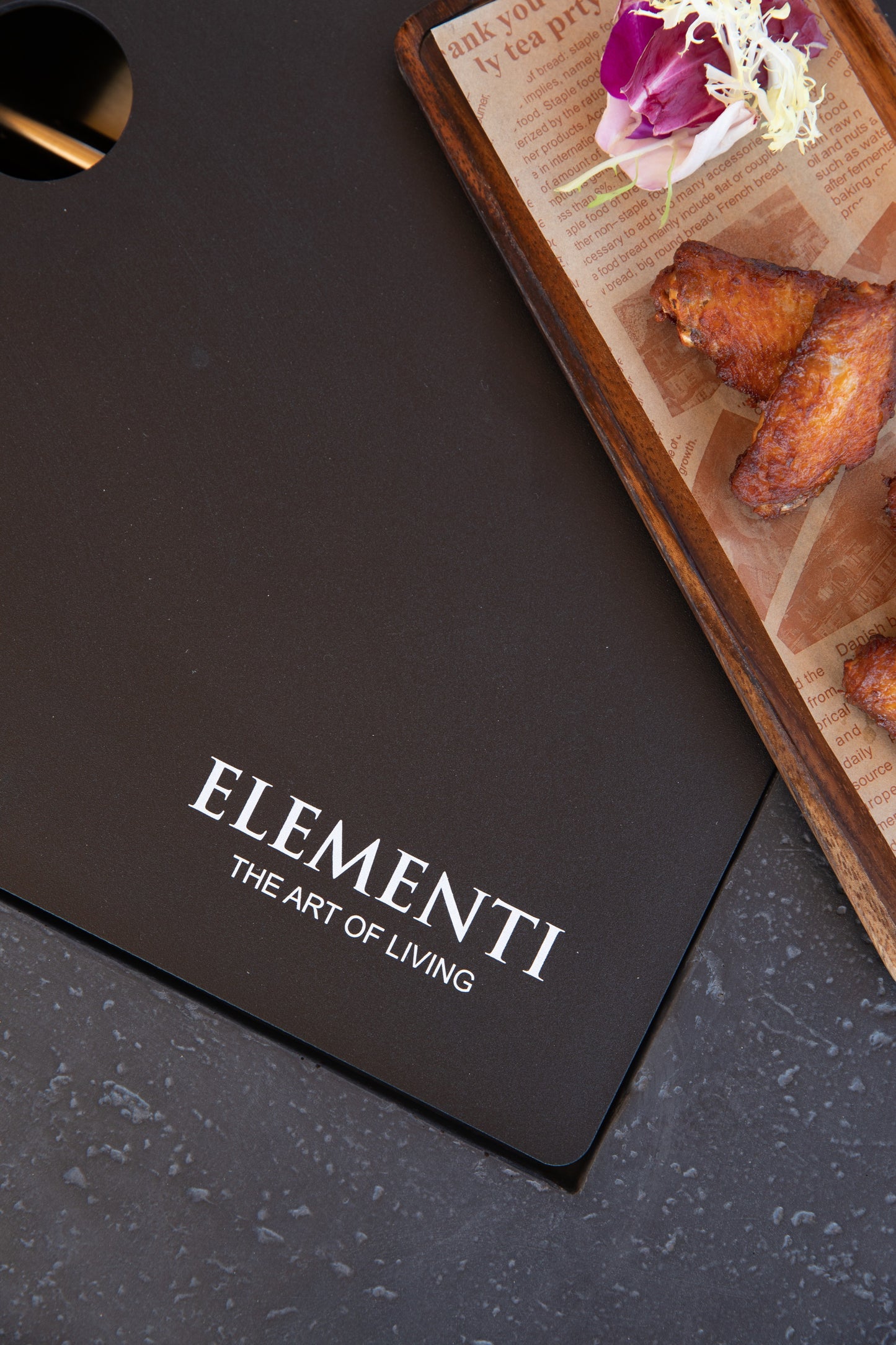 Elementi Positano Dark Grey – meegeleverd branderdeksel detail