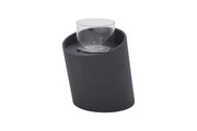 Elementi Torre Medium Slate Black met glazen windscherm als productbeeld