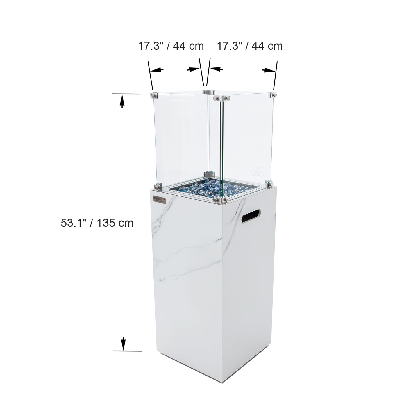Elementi Yukon Bianco White – afmetingen