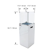 Elementi Yukon Bianco White – afmetingen