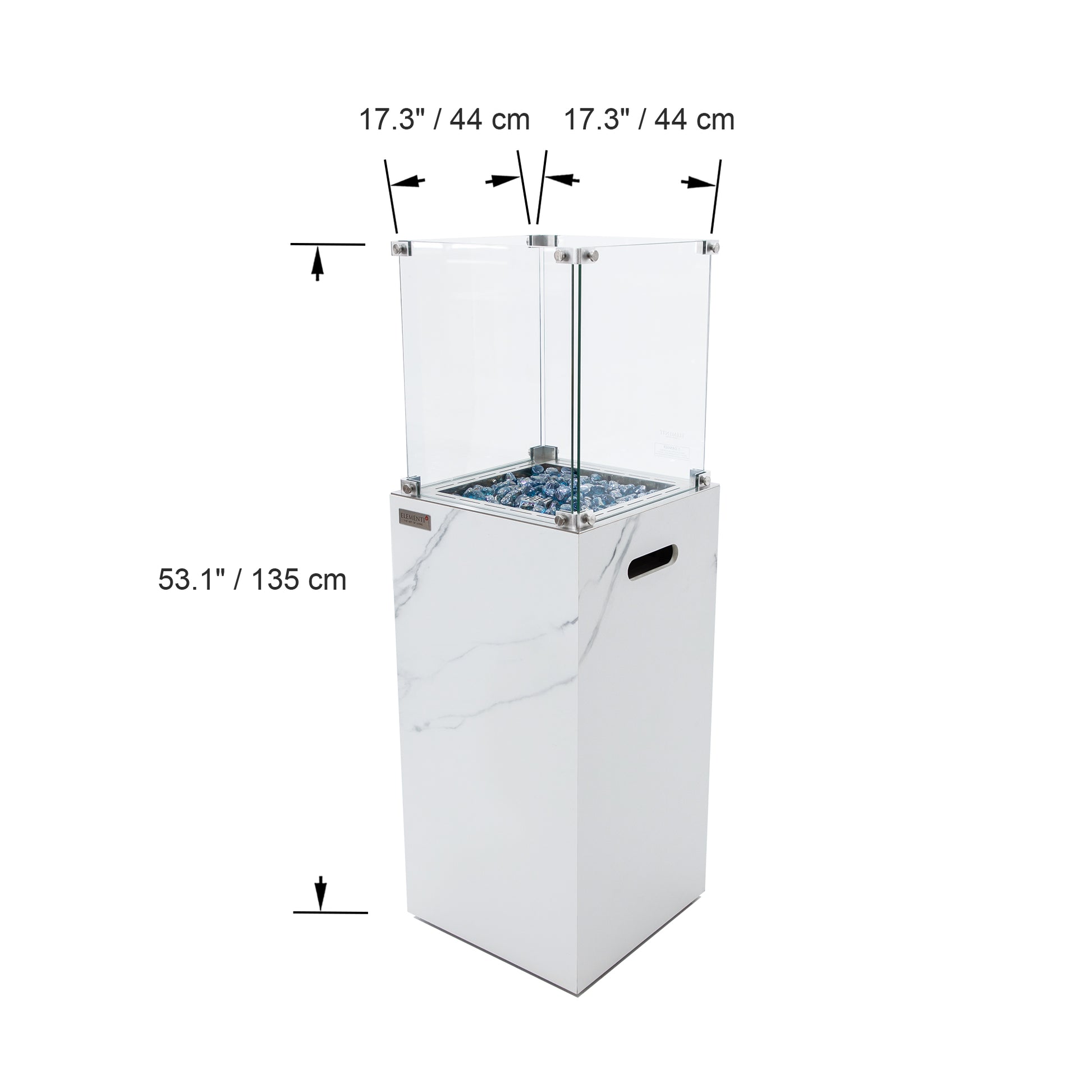 Elementi Yukon Bianco White – afmetingen