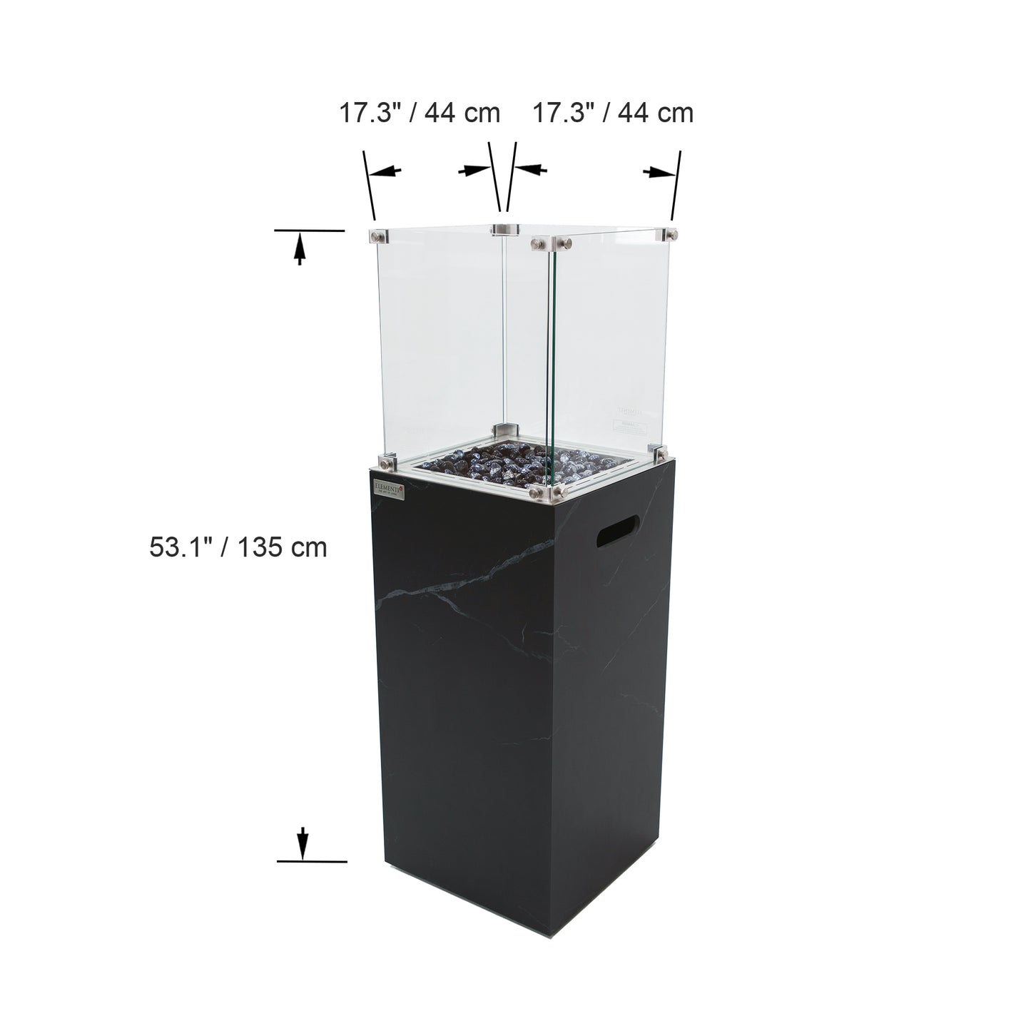Elementi Yukon Bulgaria Black – afmetingen