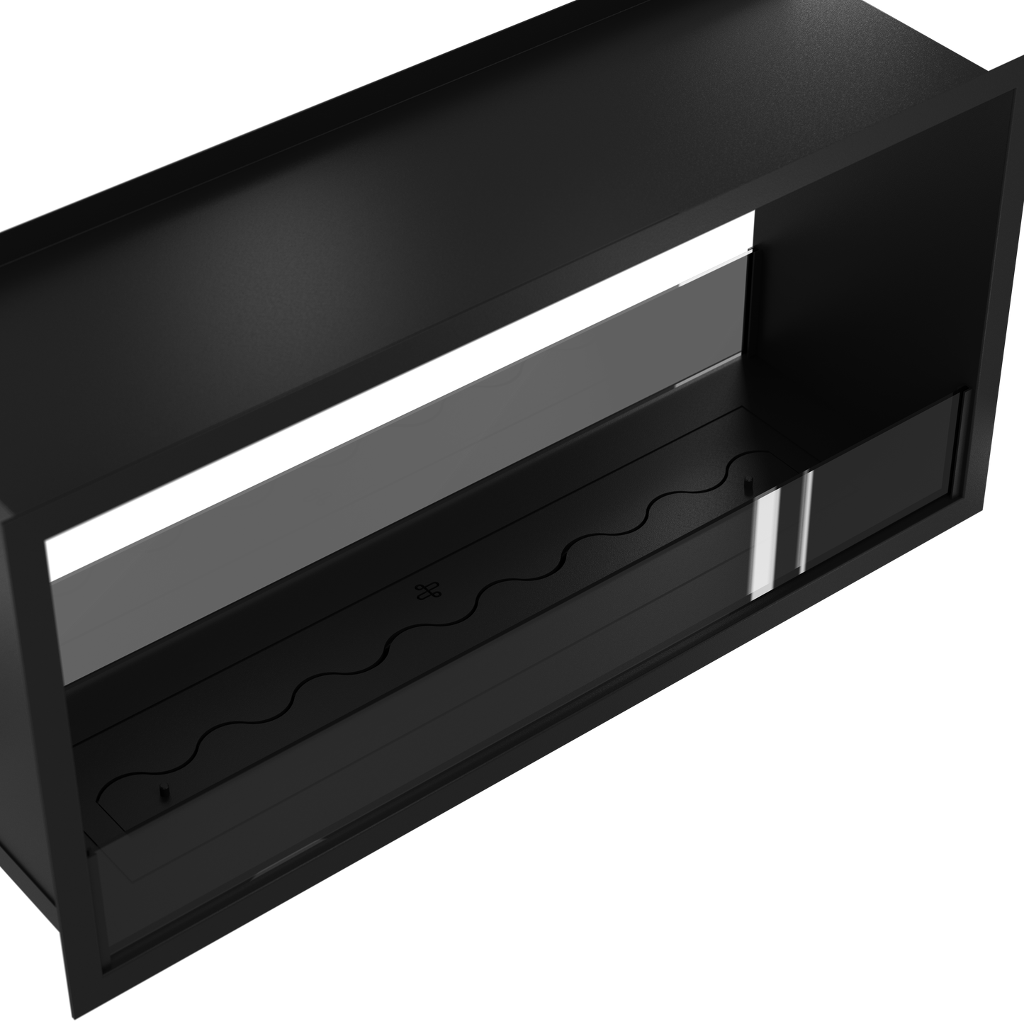 Bio-ethanol doorkijkhaard Fame model 110 cm