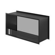 Wild Flame Fame bio-ethanol doorkijkhaard enkel volle glas 100 cm – sfeerfoto