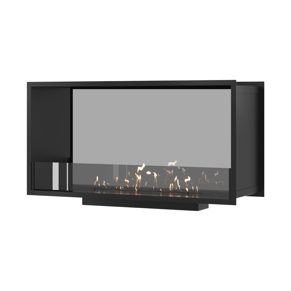Wild Flame Fame bio-ethanol doorkijkhaard enkel volle glas 100 cm – productfoto