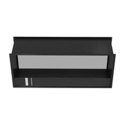 Wild Flame Fame bio-ethanol doorkijkhaard enkel volle glas 120 cm – sfeerfoto