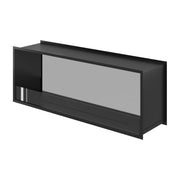 Wild Flame Fame bio-ethanol doorkijkhaard enkel volle glas 140 cm – sfeerfoto