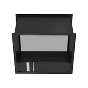 Wild Flame Fame bio-ethanol doorkijkhaard enkel volle glas 60 cm – sfeerfoto