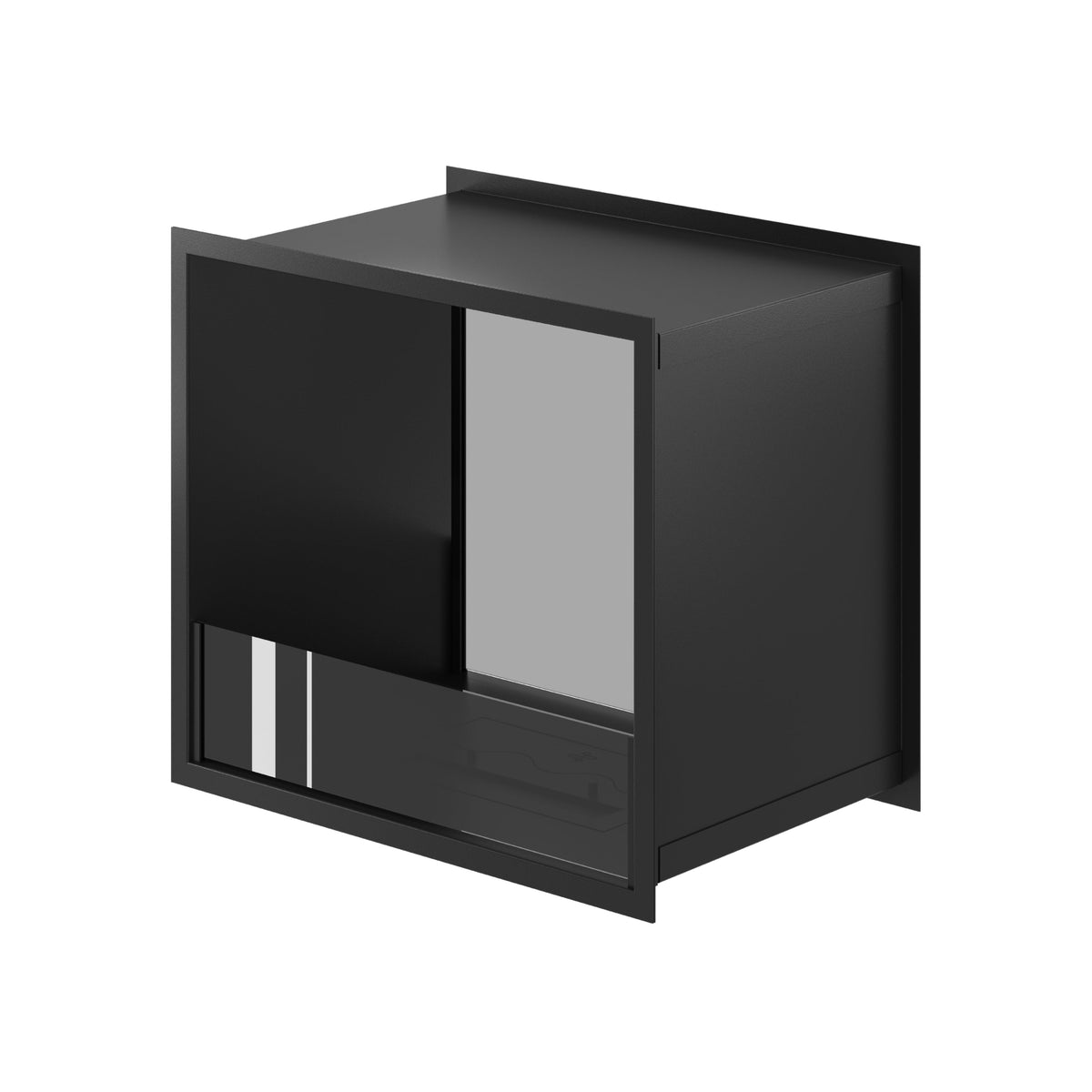 Wild Flame Fame bio-ethanol doorkijkhaard enkel volle glas 60 cm – sfeerfoto