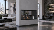 Wild Flame Fame bio-ethanol doorkijkhaard enkel volle glas 80 cm – sfeerfoto