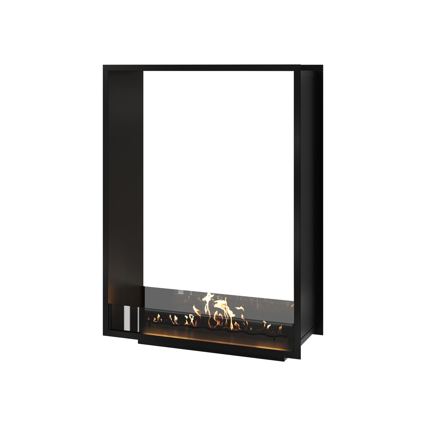 Verticale bio-ethanol doorkijk inbouwhaard FAME 100 x 100 cm
