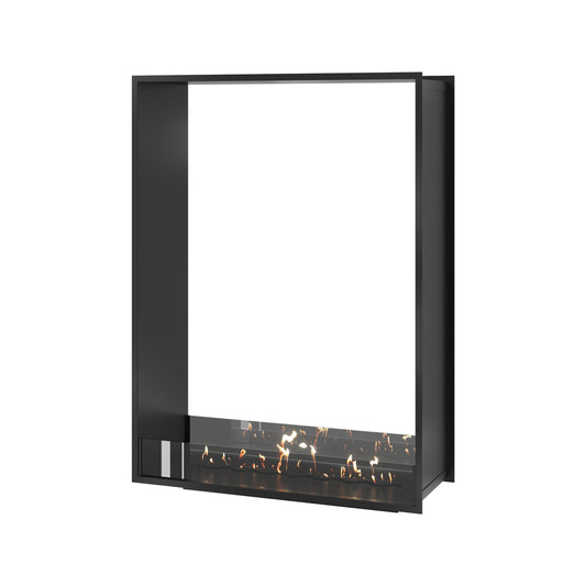 Wild Flame FAME Bio-ethanol Verticale Inbouw Doorkijkhaard – 100 x 120 cm – productfoto