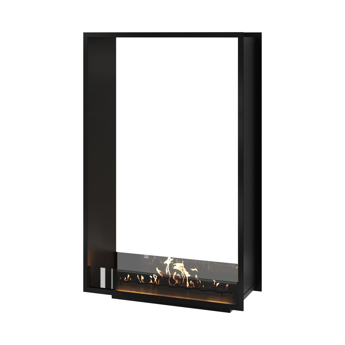 Verticale bio-ethanol doorkijk inbouwhaard FAME 100 x 140 cm