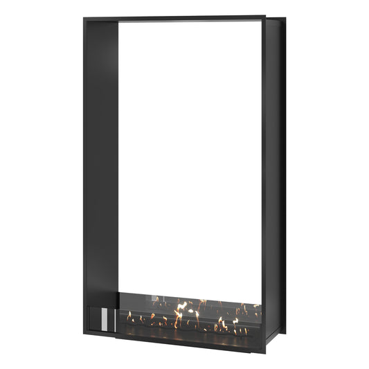 Wild Flame FAME Bio-ethanol Inbouw Doorkijk Haard Verticaal – 100 x 200 cm – productfoto