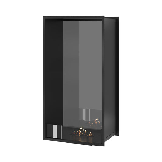 Wild Flame Verticale Bio-ethanol Doorkijkhaard Fame Enkel Glas 60 x 160 cm – productfoto