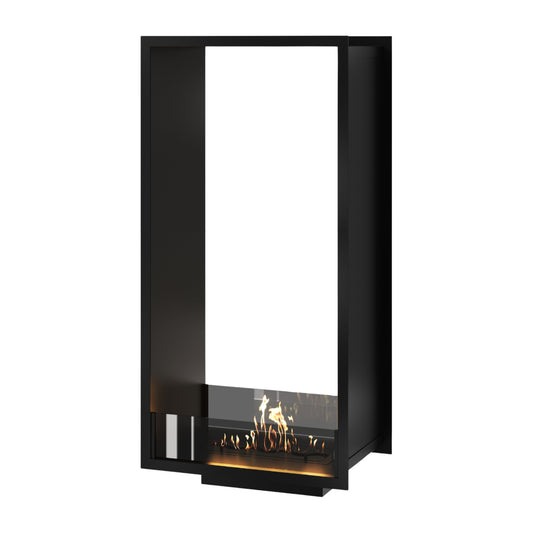 Verticale bio-ethanol doorkijk inbouwhaard FAME 60 x 180 cm