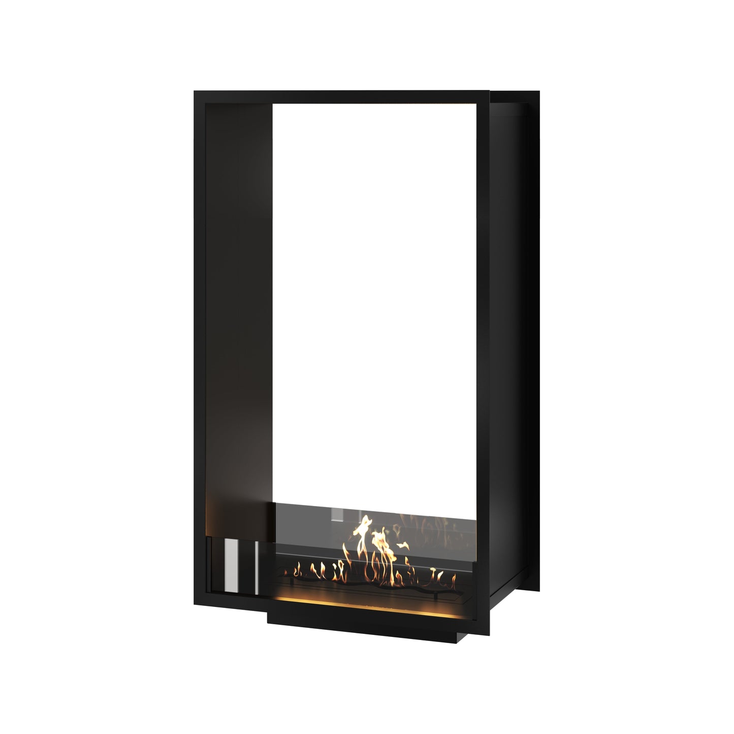 Verticale bio-ethanol doorkijk inbouwhaard FAME 70 x 120 cm