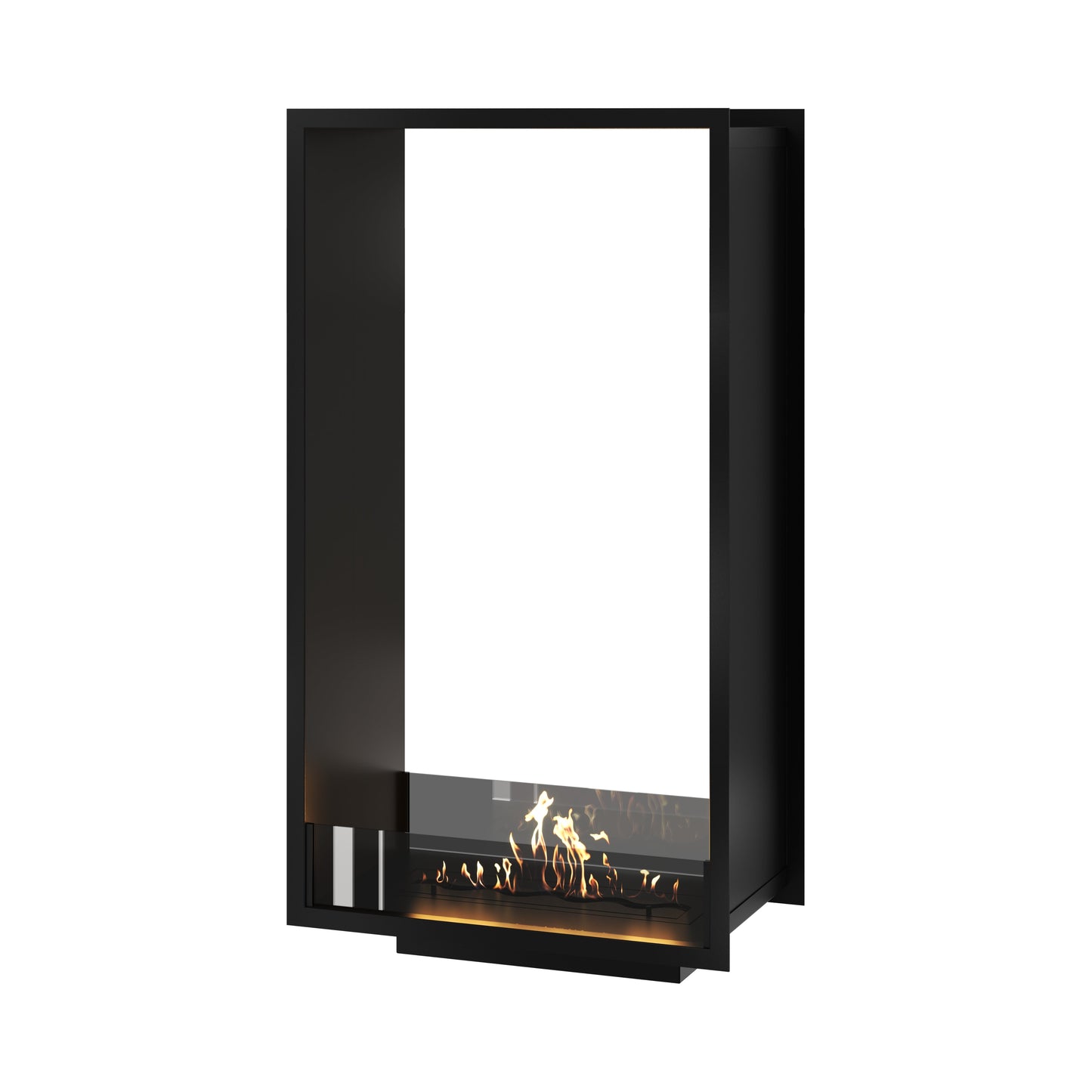 Verticale bio-ethanol doorkijk inbouwhaard FAME 70 x 140 cm
