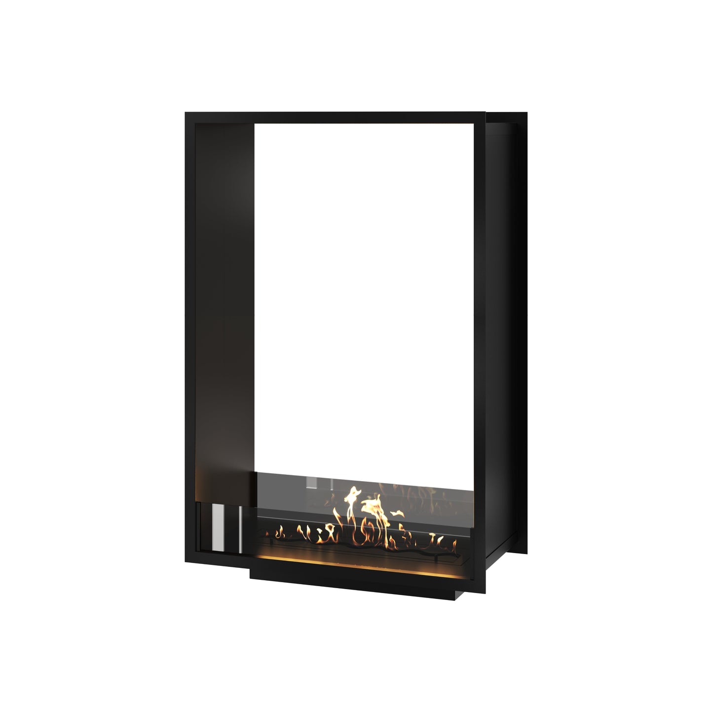 Verticale bio-ethanol doorkijk inbouwhaard FAME 80 x 100 cm