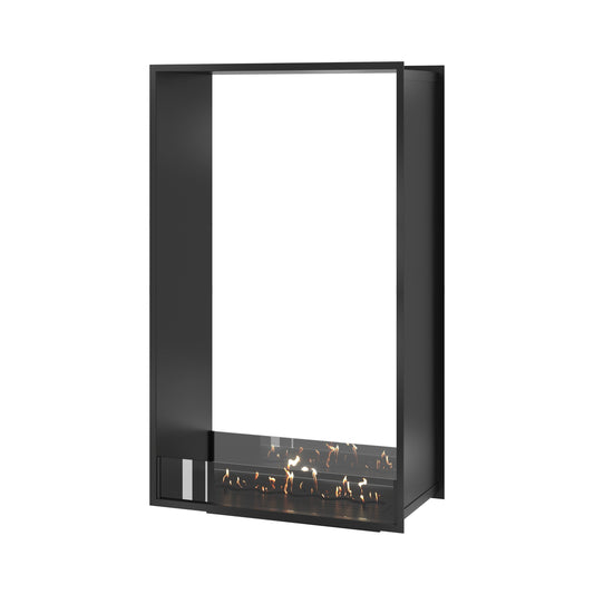 Wild Flame FAME Bio-ethanol Verticale Inbouw Doorkijkhaard – 80 x 140 cm – productfoto