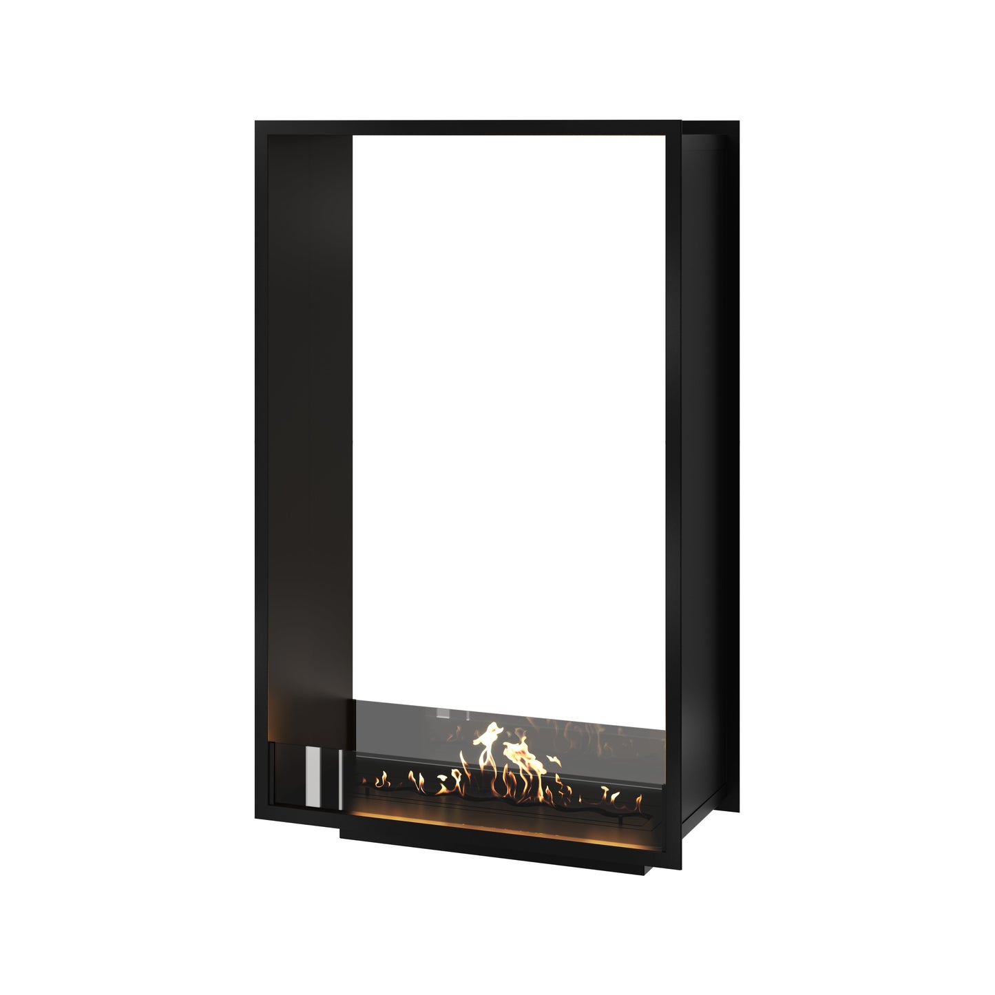 Verticale bio-ethanol doorkijk inbouwhaard Fame 90 x 120 cm