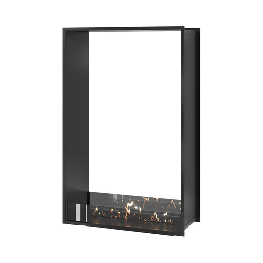 Wild Flame FAME Bio-ethanol Inbouw Doorkijkhaard Verticaal 90 x 140 cm – Wave Brander – productfoto