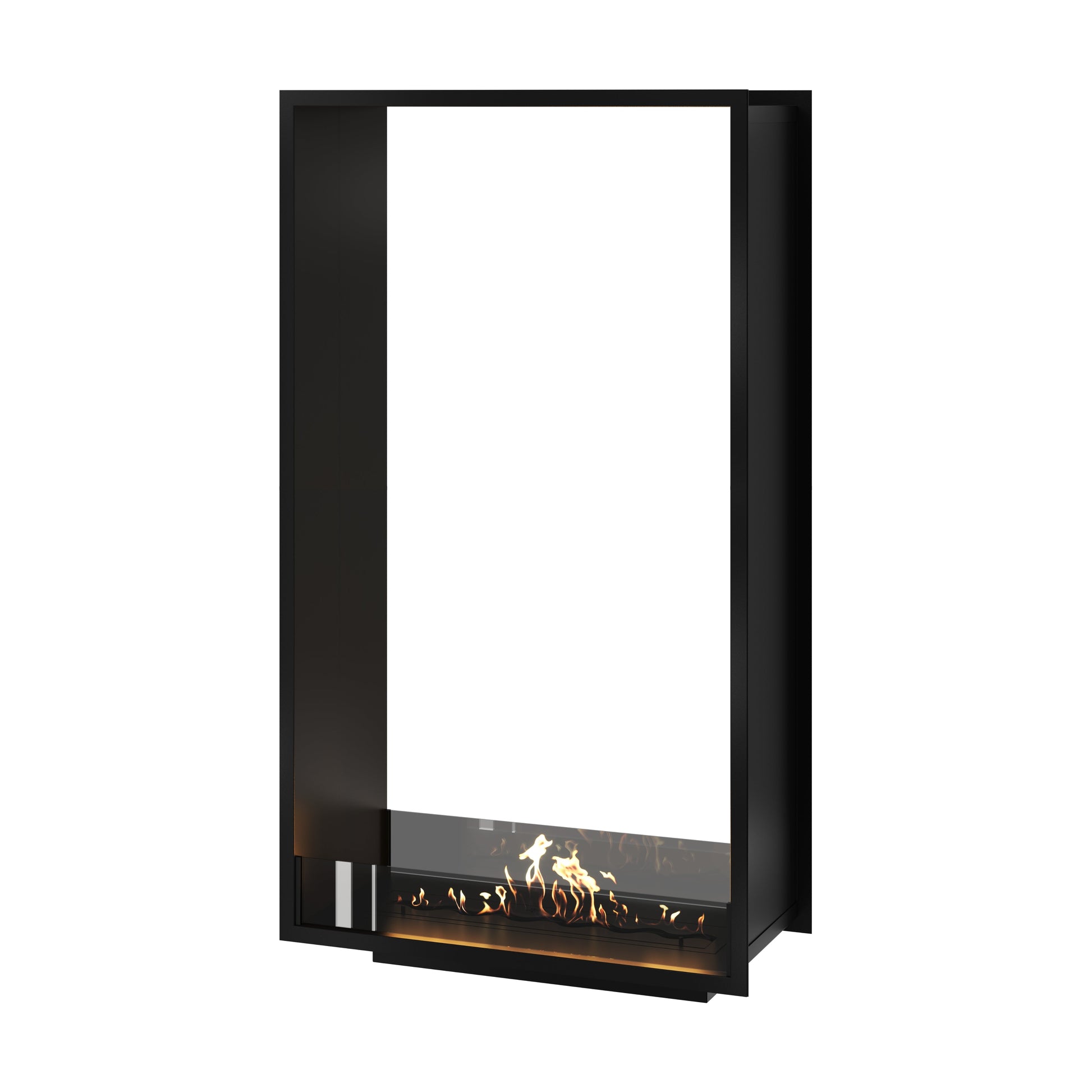 Verticale bio-ethanol doorkijk inbouwhaard Fame 90 x 160 cm