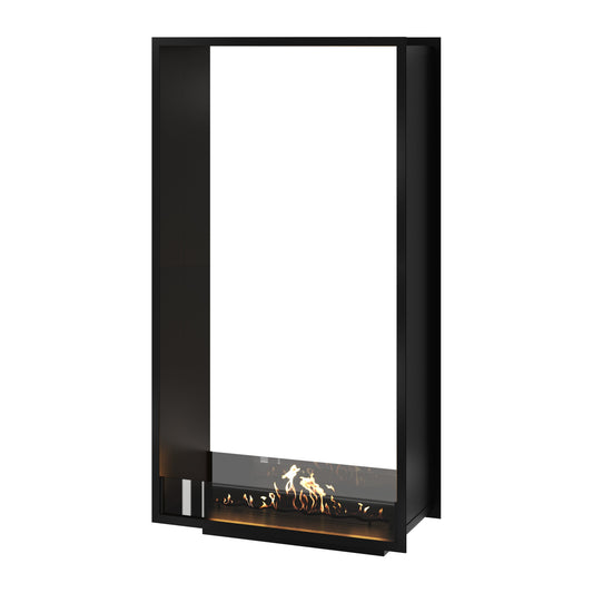 Verticale bio-ethanol doorkijk inbouwhaard FAME 90 x 180 cm