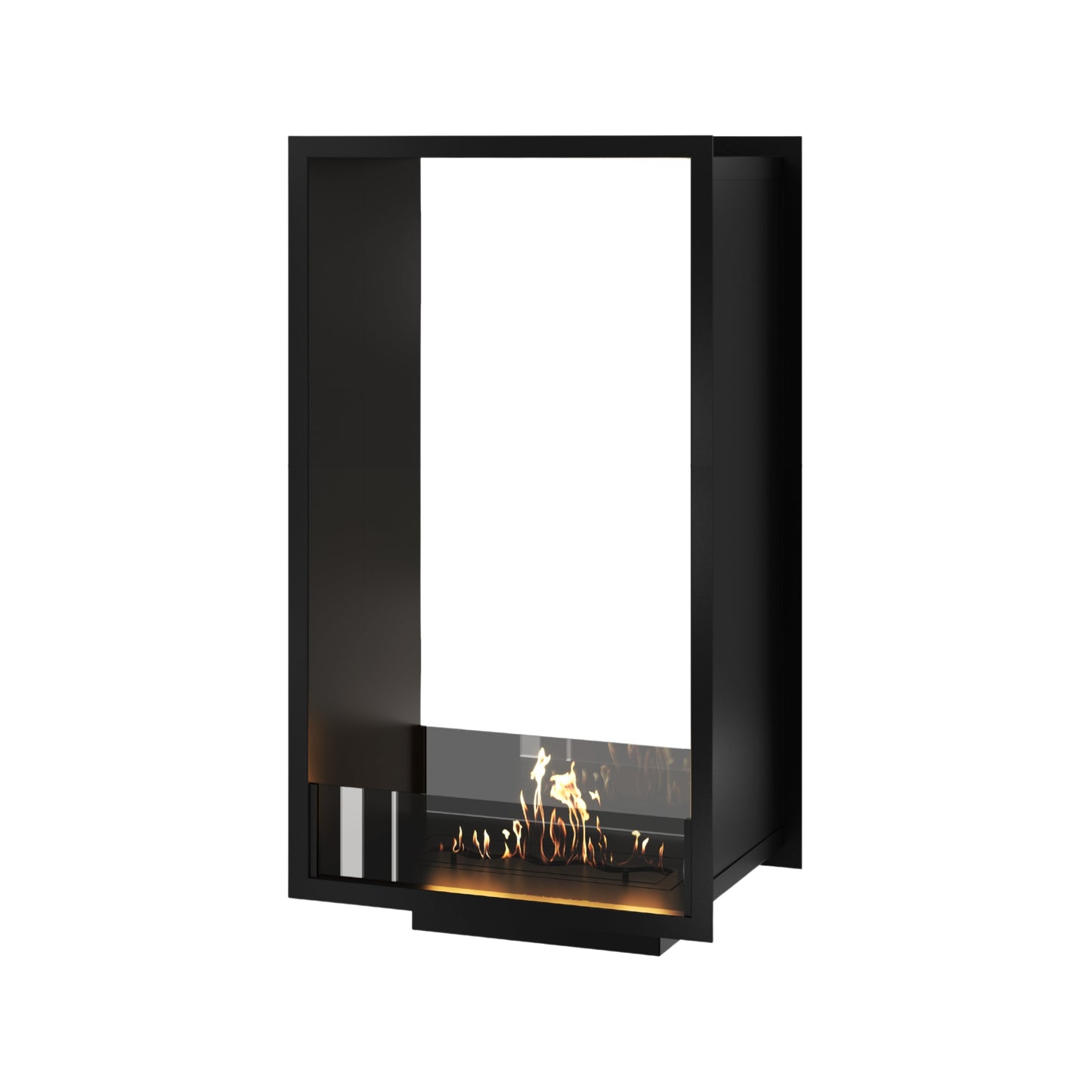 Verticale bio-ethanol inbouw doorkijkhaard FAME 60 x 120 cm