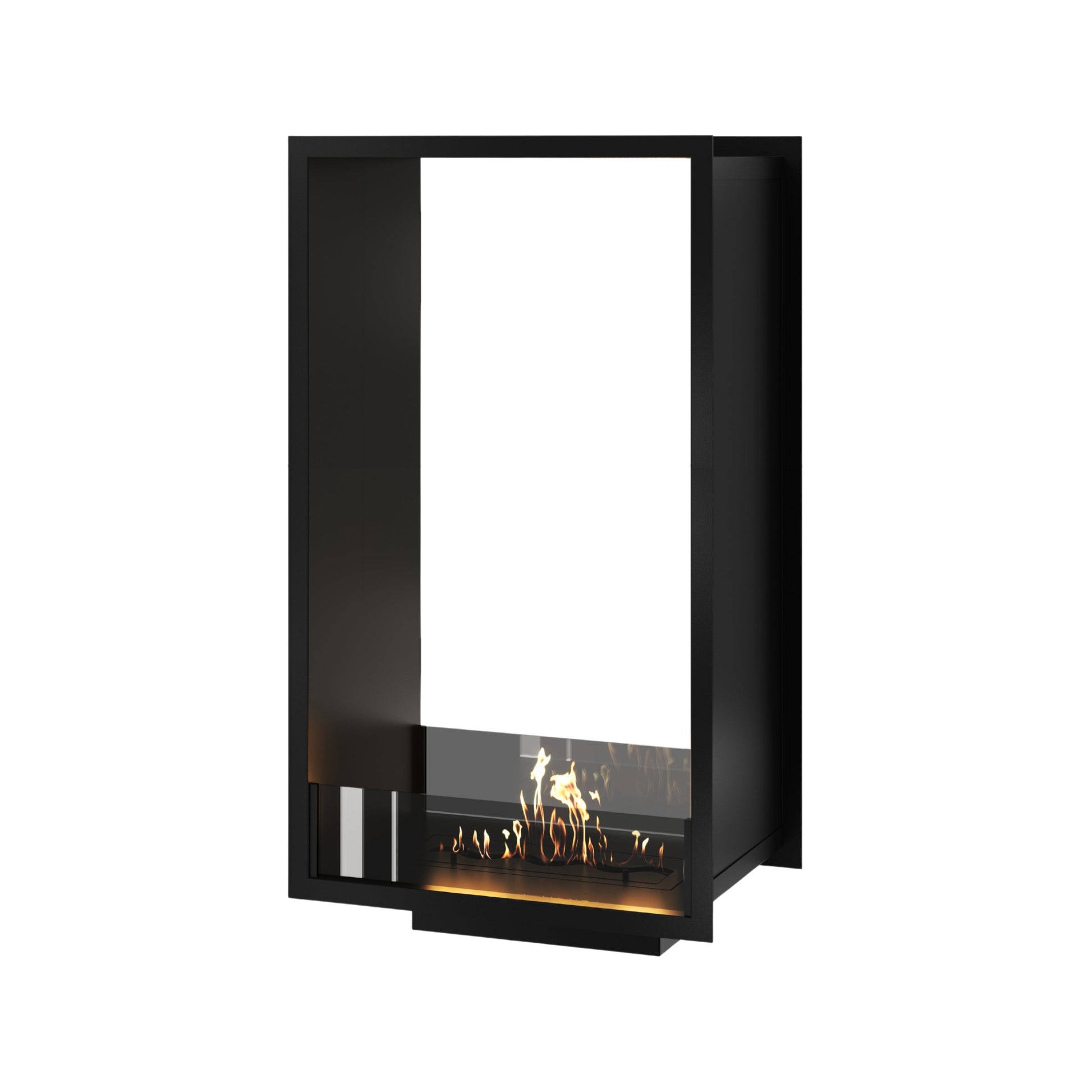 Verticale bio-ethanol inbouw doorkijkhaard FAME 60 x 120 cm
