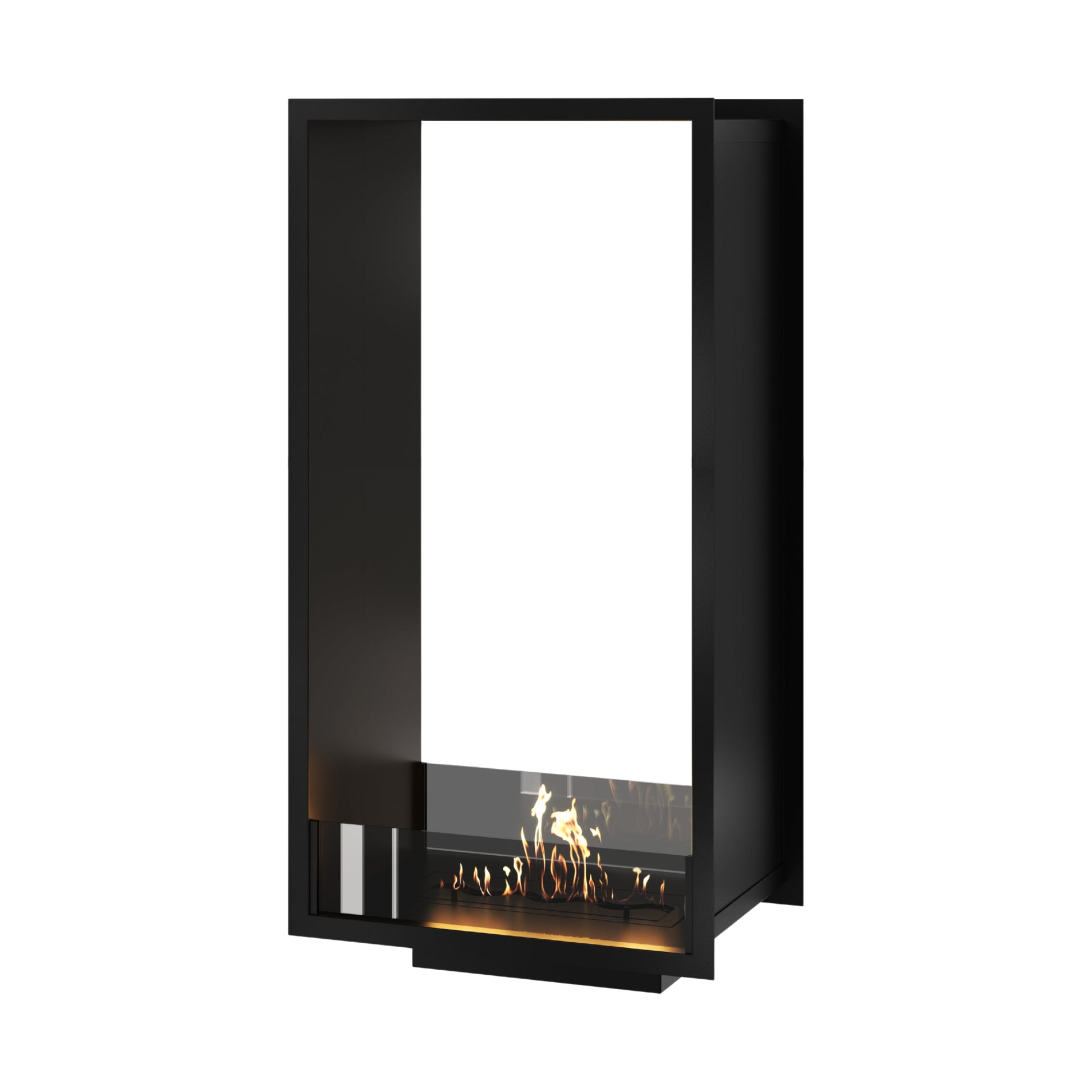 Verticale bio-ethanol doorkijk inbouwhaard FAME 60 x 160 cm
