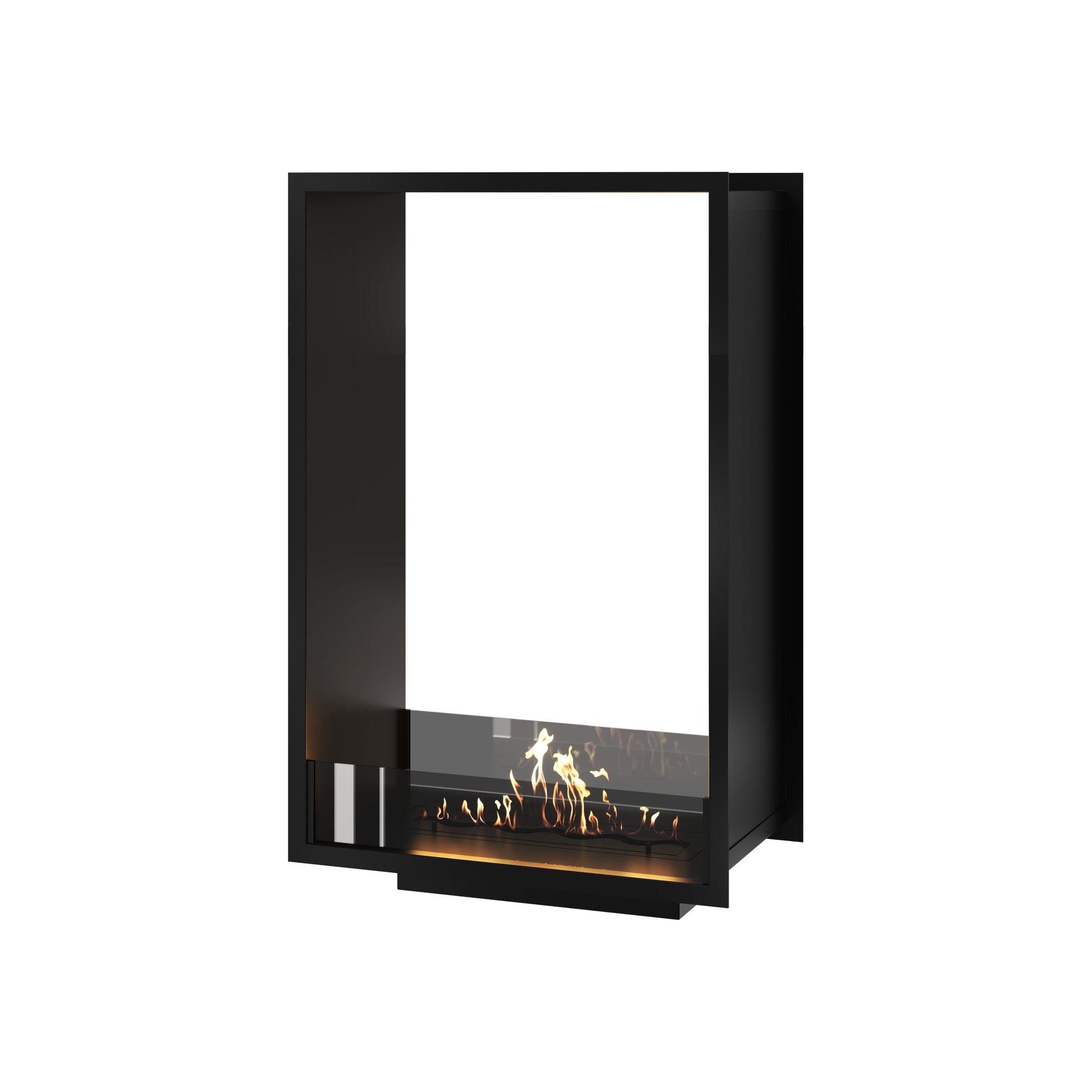 Verticale bio-ethanol doorkijk inbouwhaard FAME 70 x 100 cm