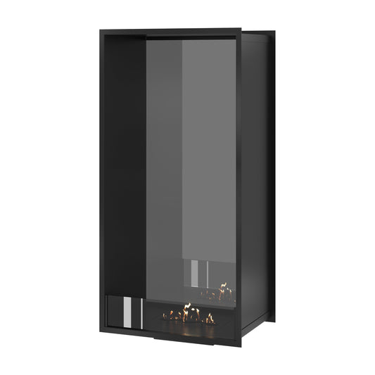 Wild Flame Verticale Bio-ethanol Doorkijkhaard Fame Enkel Glas 60 x 180 cm – productfoto