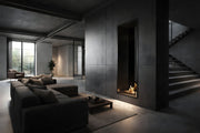 Verticale bio-ethanol doorkijkhaard Fame enkel glas 60 x 100 cm