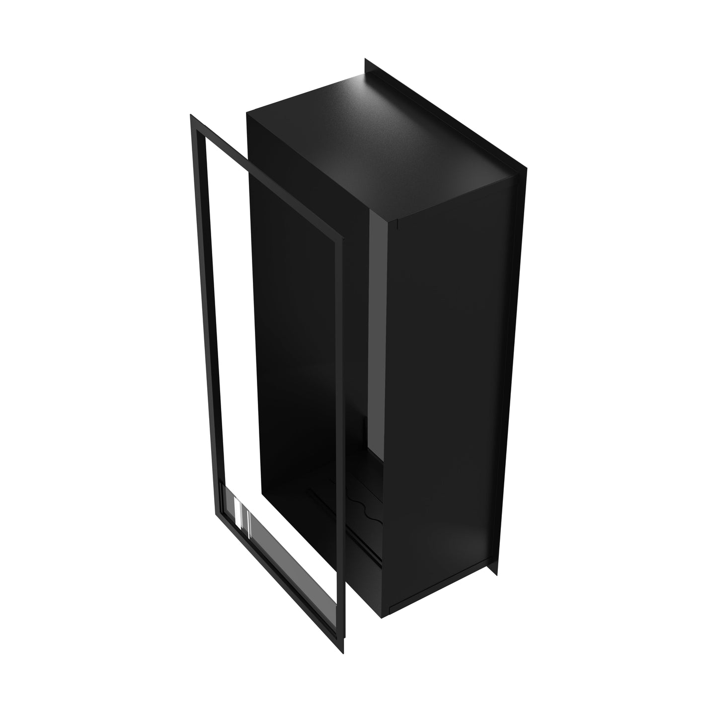 Verticale bio-ethanol doorkijkhaard Fame enkel glas 70 x 160 cm