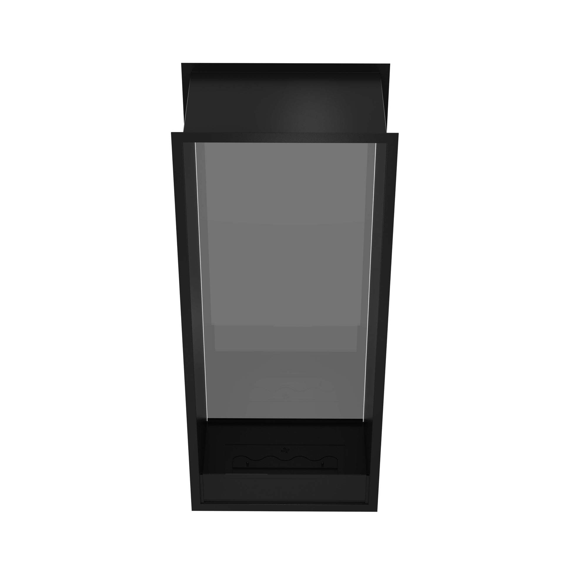 Verticale bio-ethanol doorkijkhaard Fame enkel glas 60 x 160 cm