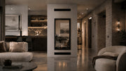 Wild Flame Fame verticale bio-ethanol doorkijkhaard met volle glas 100 x 100 cm – detailfoto