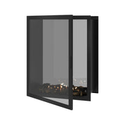 Wild Flame Fame verticale bio-ethanol doorkijkhaard met volle glas 100 x 100 cm – productfoto
