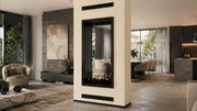 Wild Flame Fame verticale bio-ethanol doorkijkhaard met volle glas 100 x 120 cm – detailfoto