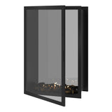 Fame verticale bio-ethanol doorkijkhaard met volle glas – 100 x 160 cm | Wild Flame