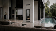 Wild Flame Fame verticale bio-ethanol doorkijkhaard met volle glas 60 x 100 cm – detailfoto