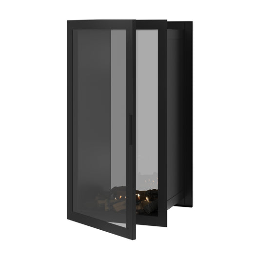 Wild Flame Fame verticale bio-ethanol doorkijkhaard met volle glas 60 x 140 cm – productfoto