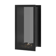 Wild Flame Fame verticale bio-ethanol doorkijkhaard met volle glas 60 x 160 cm – sfeerfoto